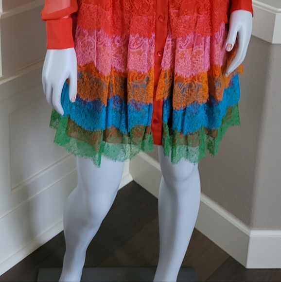 Valentino Rainbow Lace Dress β€οΈ - Picture 6 of 14